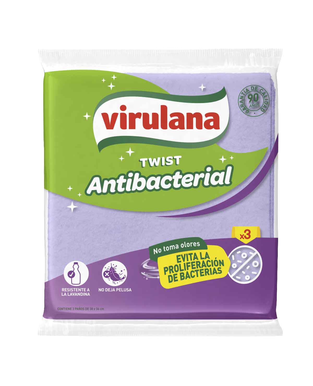 Paño Virulana Antibacterial x 1 Un